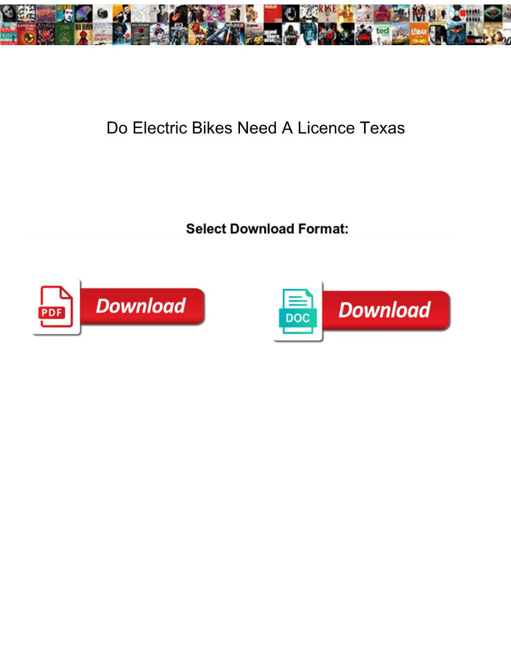 Do Electric Bikes Need a Licence Texas