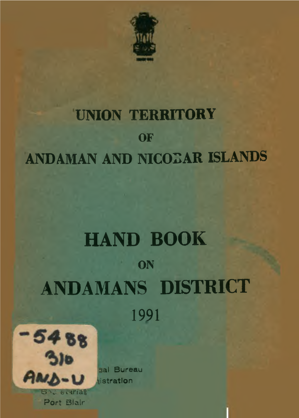 Union Territory Andaman and Nic02ar Islands 1991