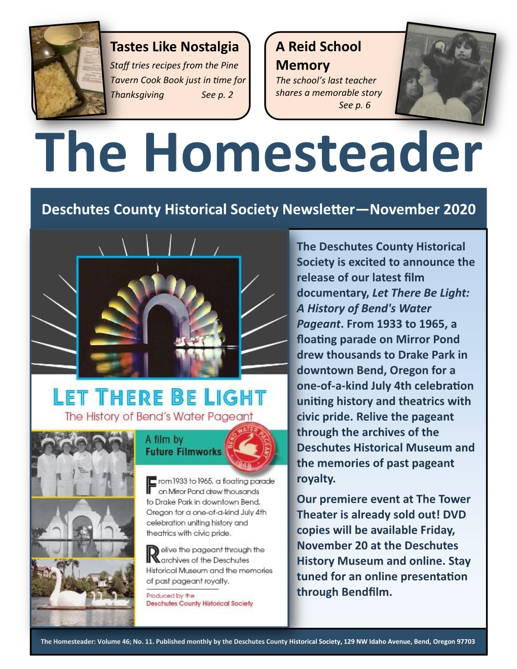 2020 November Homesteader