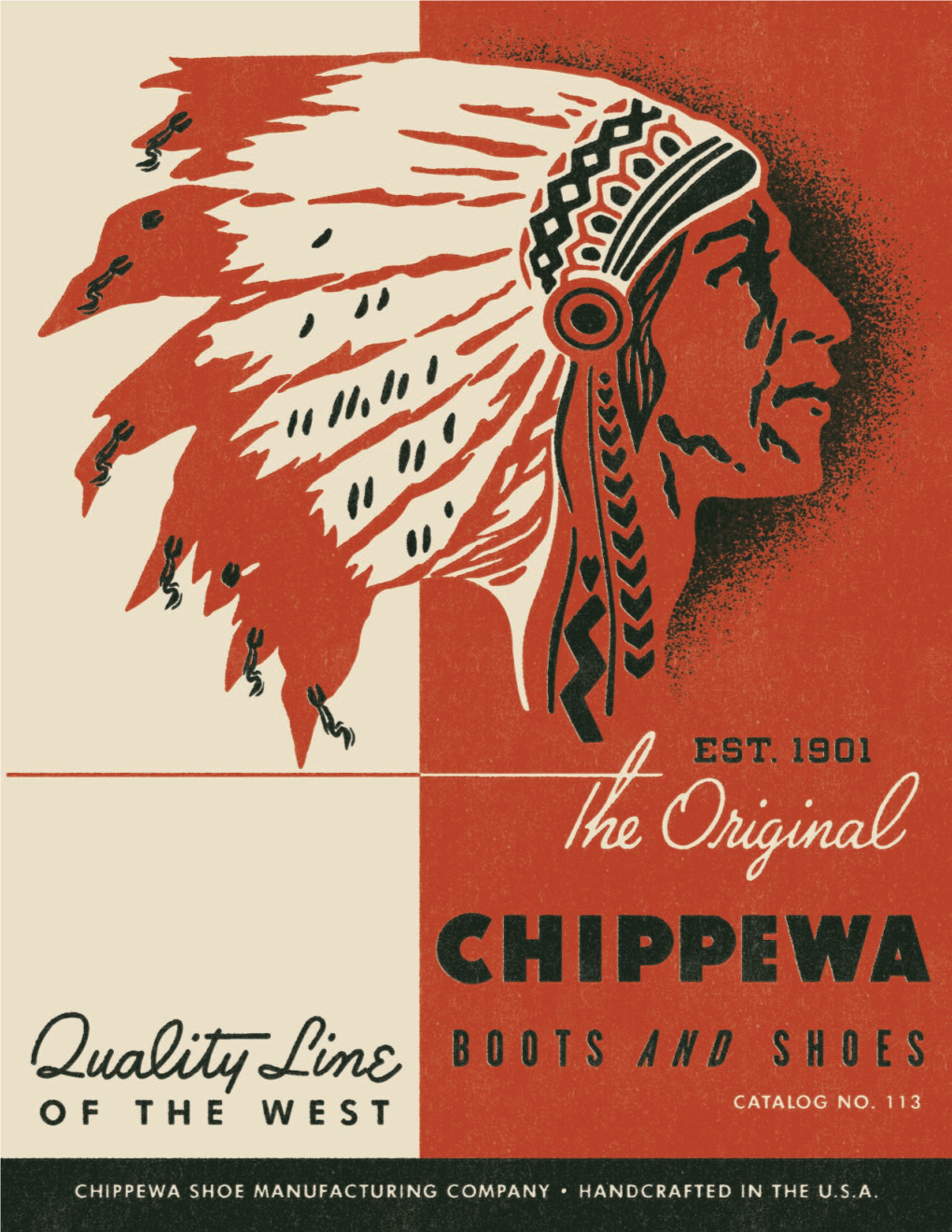 ORIGINAL CHIPPEWA, Was Organized in 1901 in Chip- Pewa Falls, Wisconsin