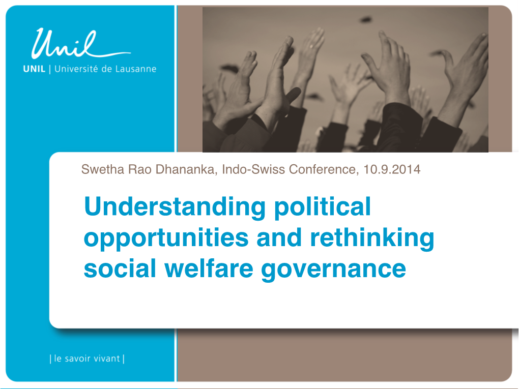 Understanding Political Opportunities and Rethinking Social Welfare Governance� 2 Number of Days of Strike