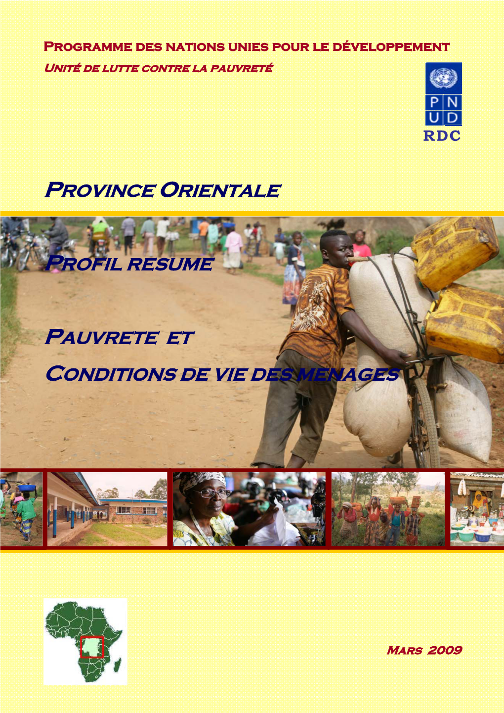 Province Orientale Profil Resume Pauvrete Et