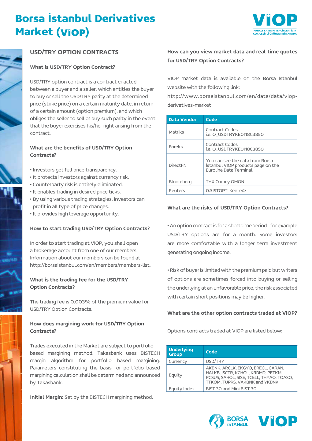 VIOP TRY/USD Option Contracts