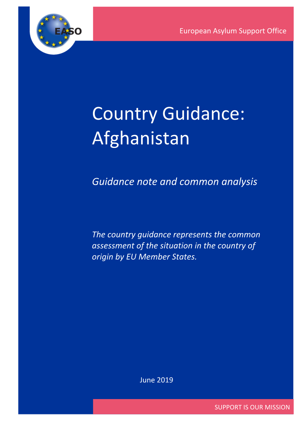 EASO, Country Guidance: Afghanistan