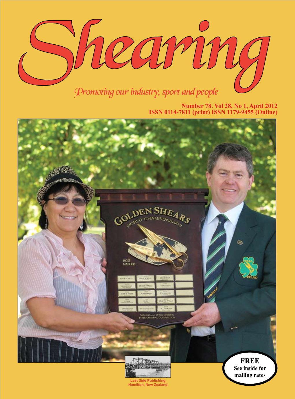 Shearing Magazine on Line at Shearing Promoting Our Industry, Sport and People Number 78