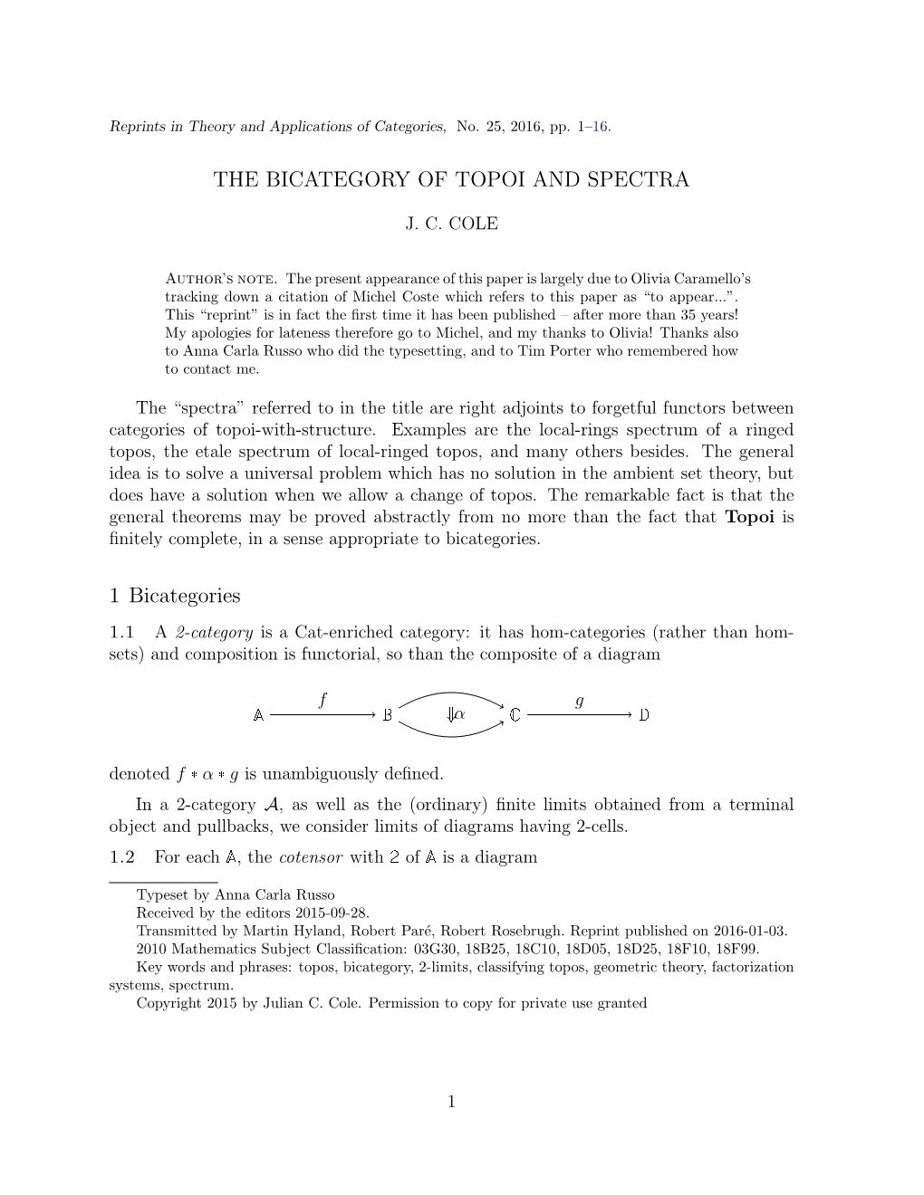 The Bicategory of Topoi, and Spectra