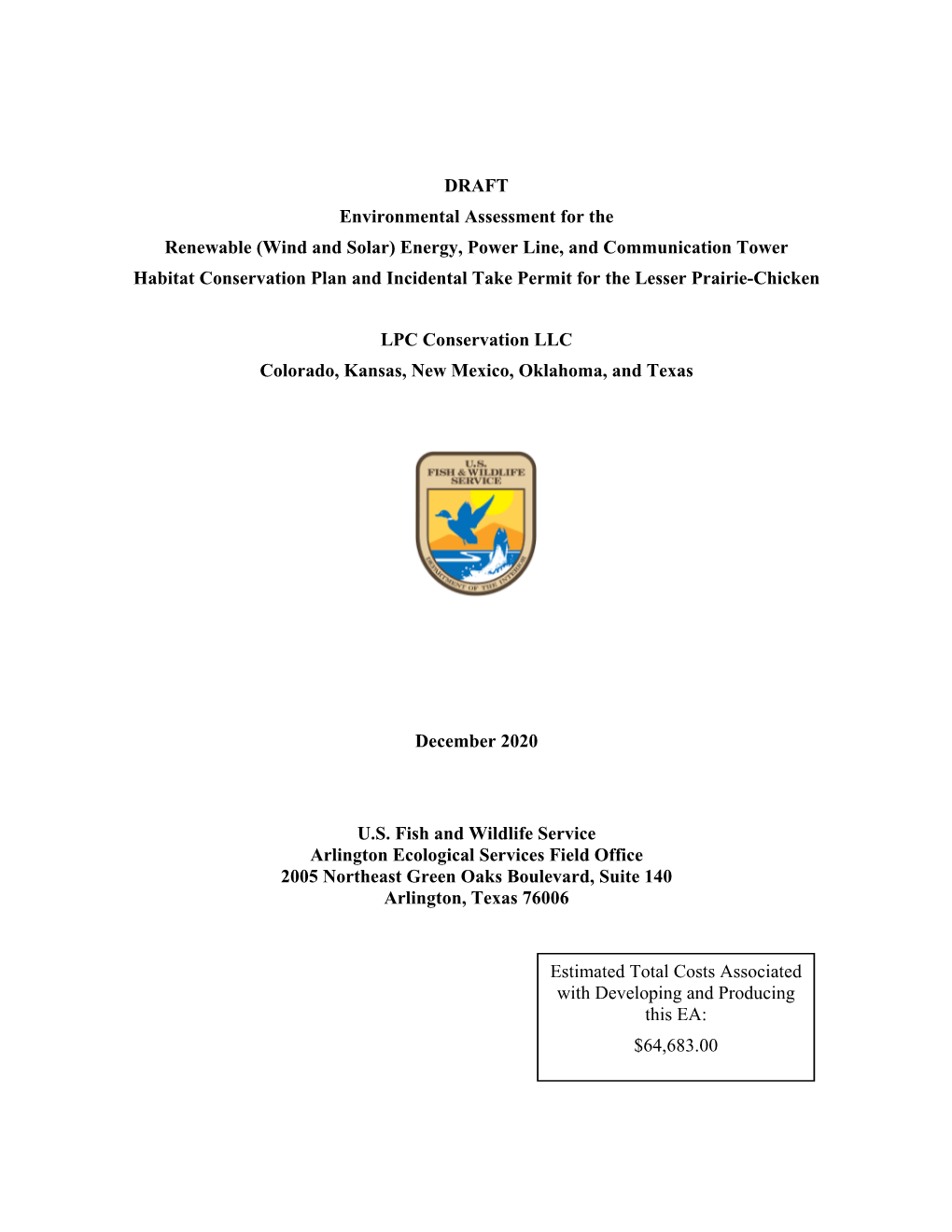 Draft Environmental Assessment for The