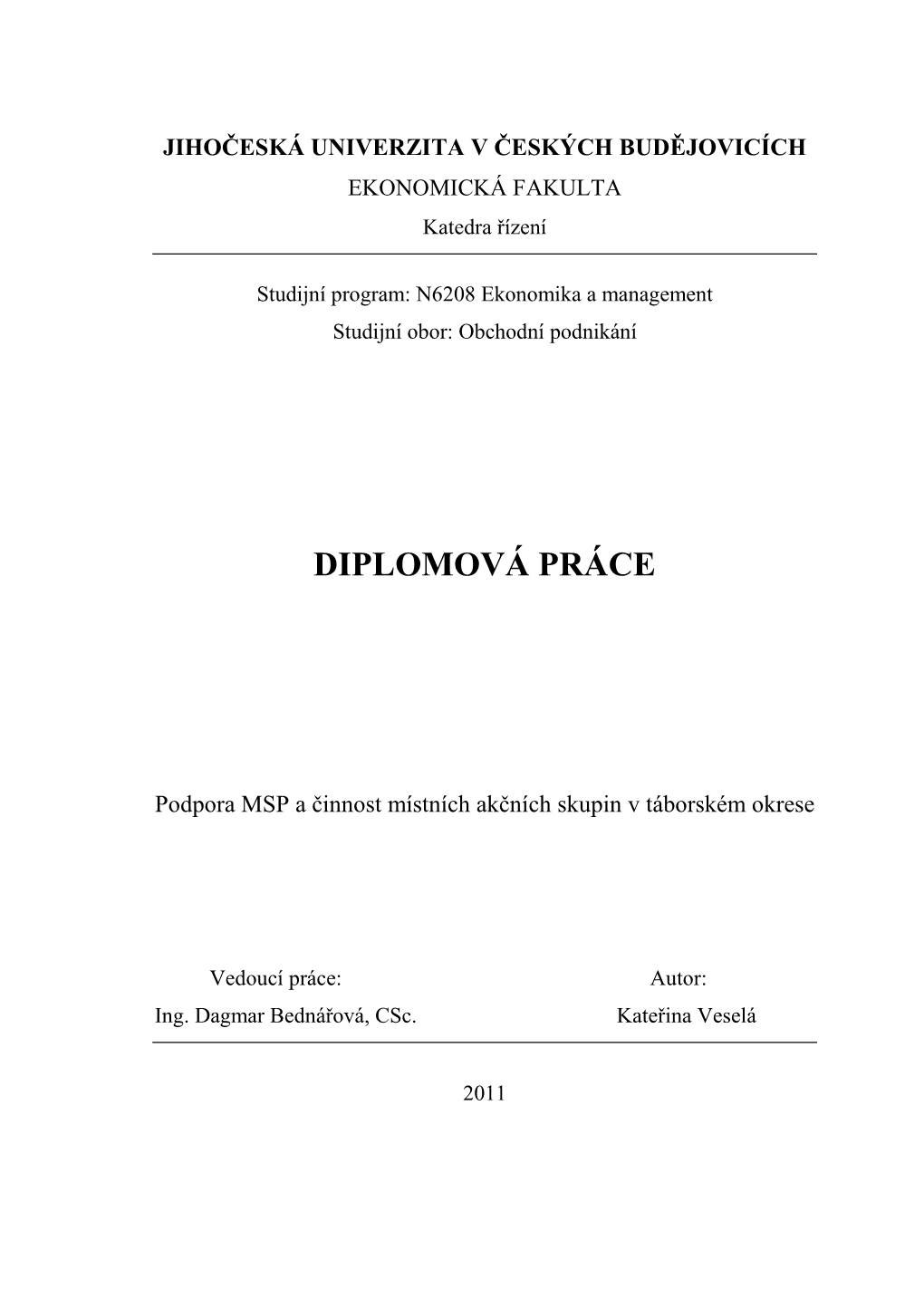 Diplomová Práce