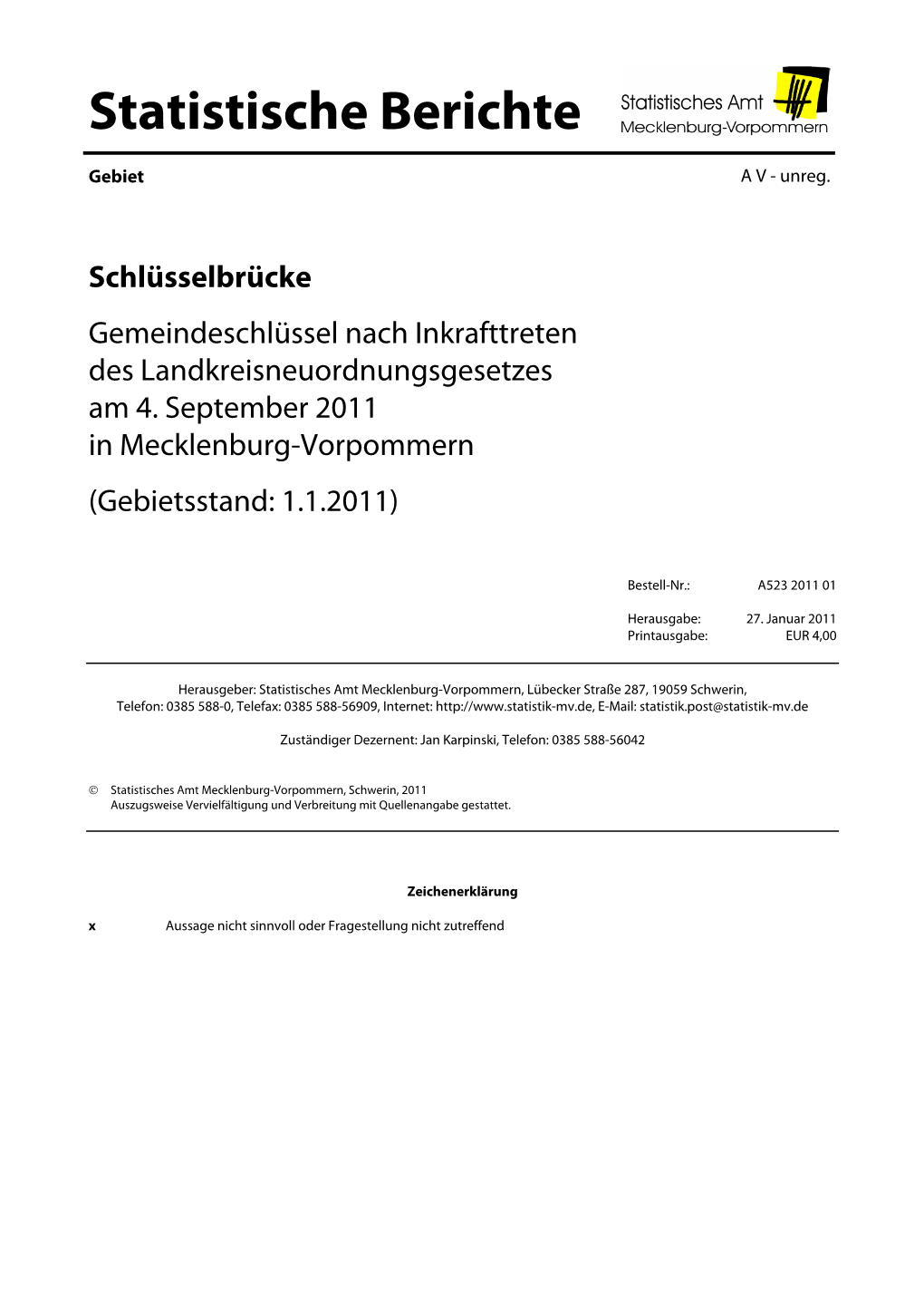 Gemeindeschlüssel Nach Inkrafttreten Des Landkreisneuordnungsgesetzes Am 4