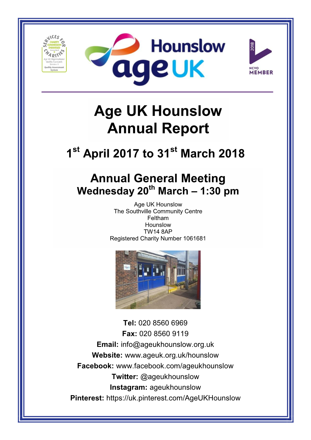 Age UK Hounslow Annual Report