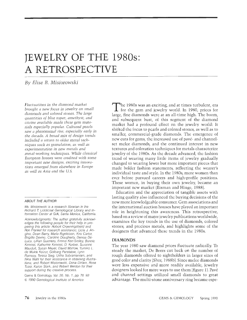 JEWELRY of the 1980S: a RETROSPECTIVE by Elise B