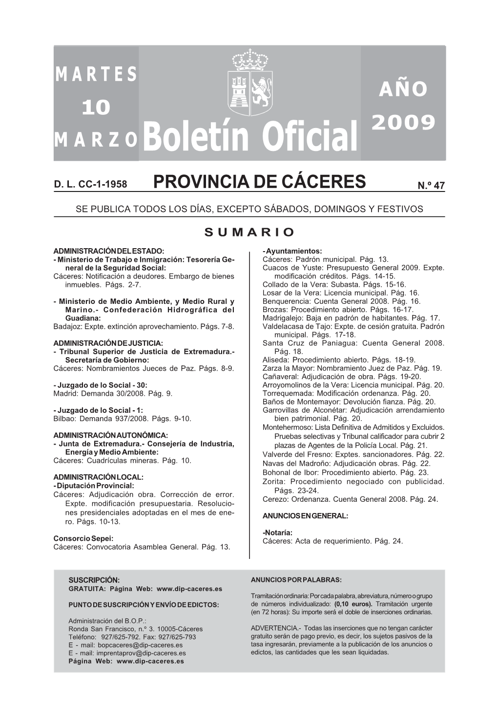 Boletín Oficial