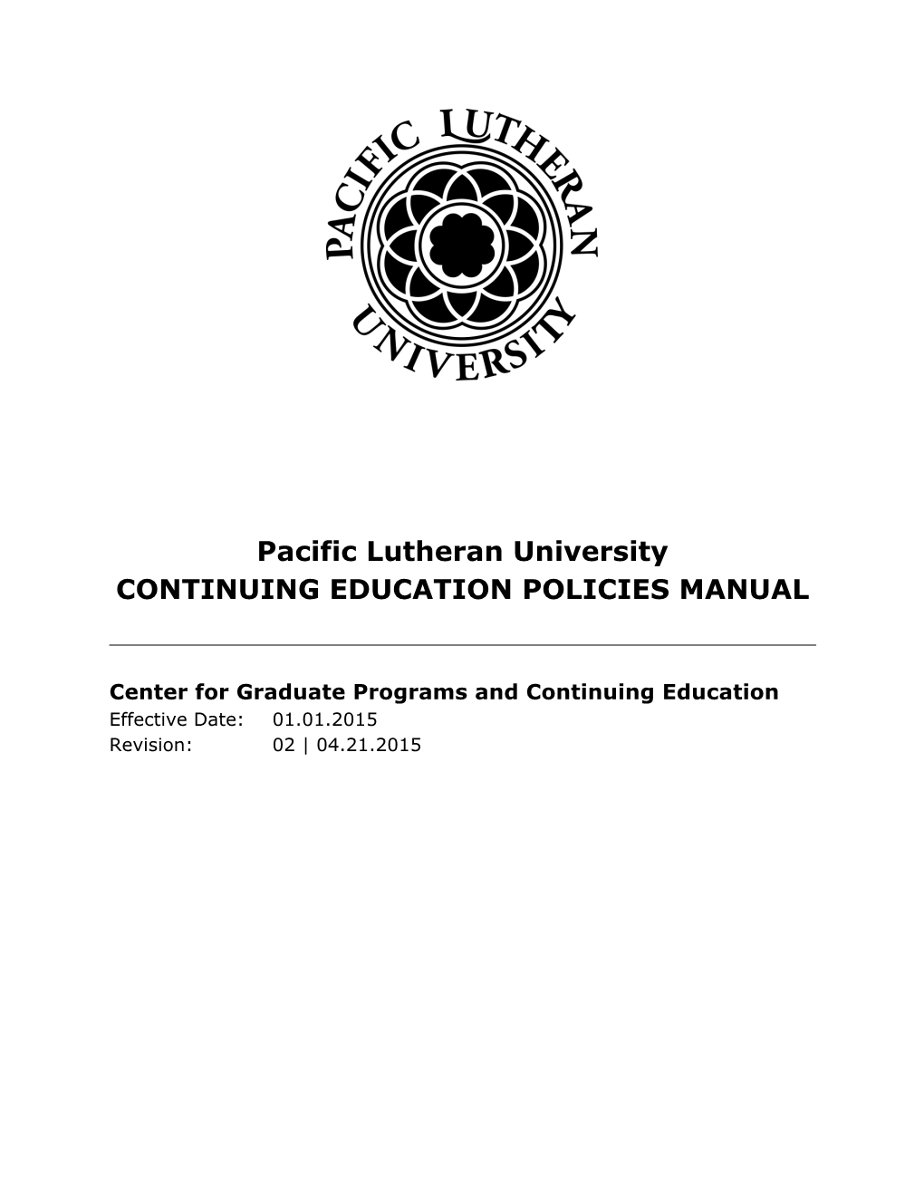 Continuing Education Policy and Procedure