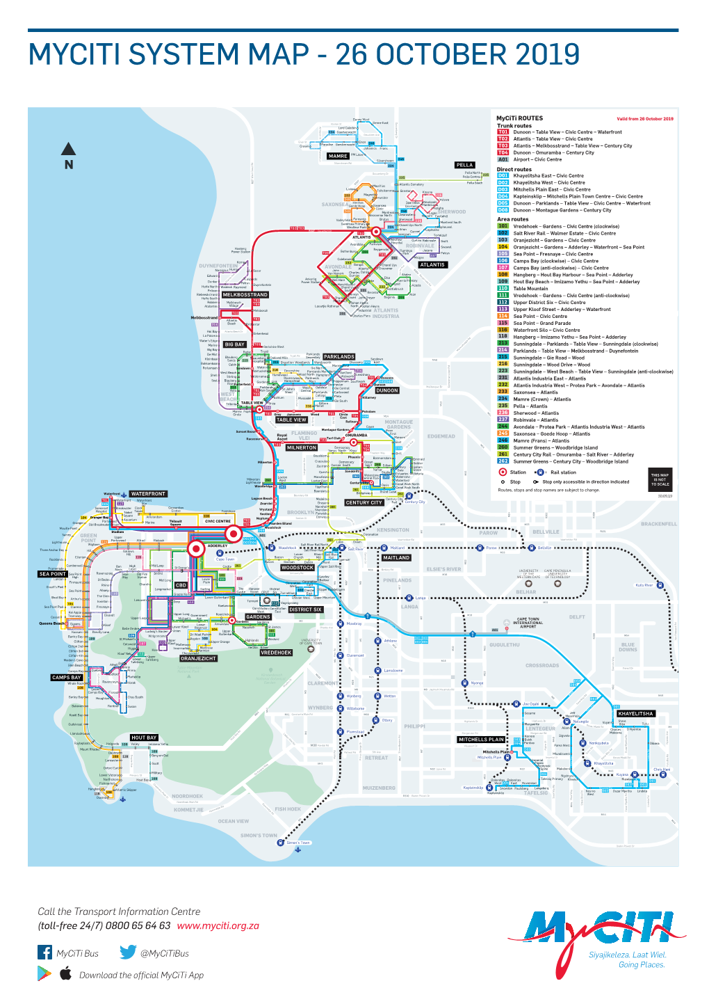 Myciti System Map - 26 October 2019