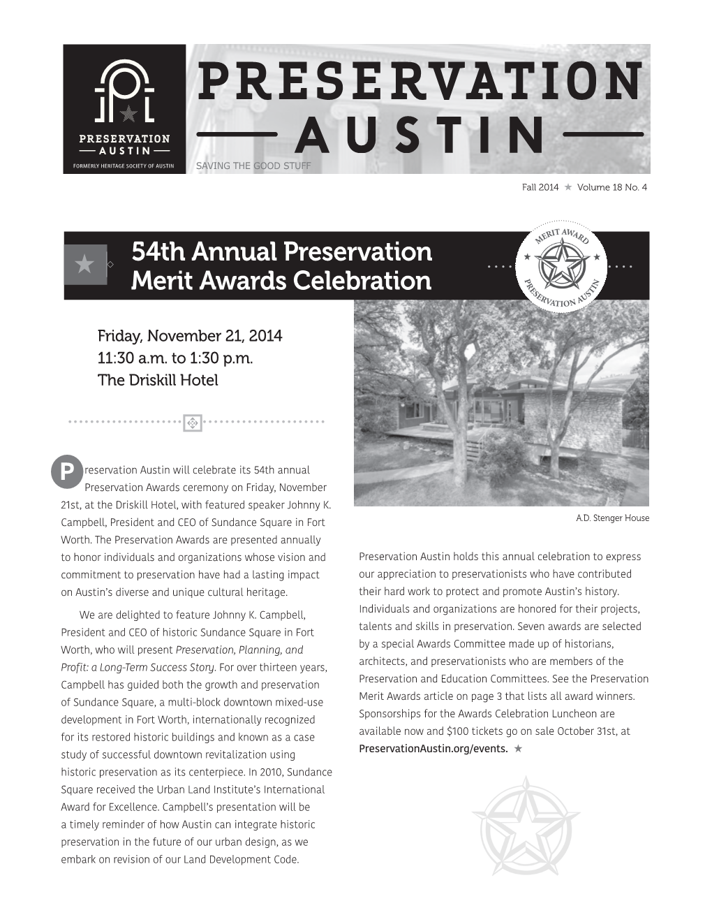 54Th Annual Preservation Merit Awards Celebration