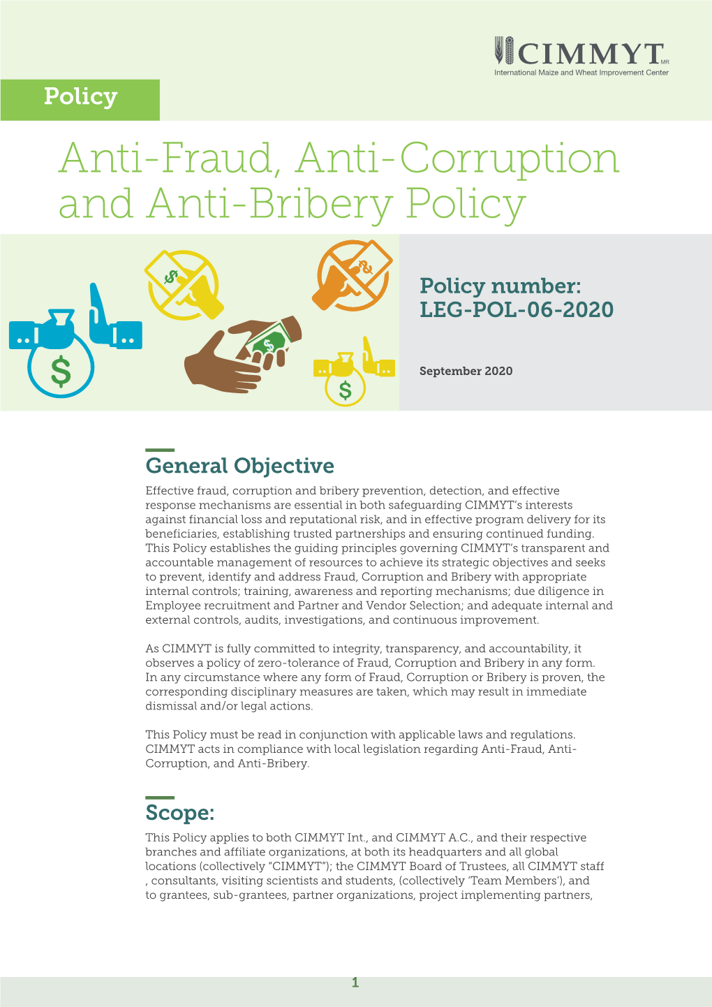 Anti-Fraud, Anti-Corruption and Anti-Bribery Policy