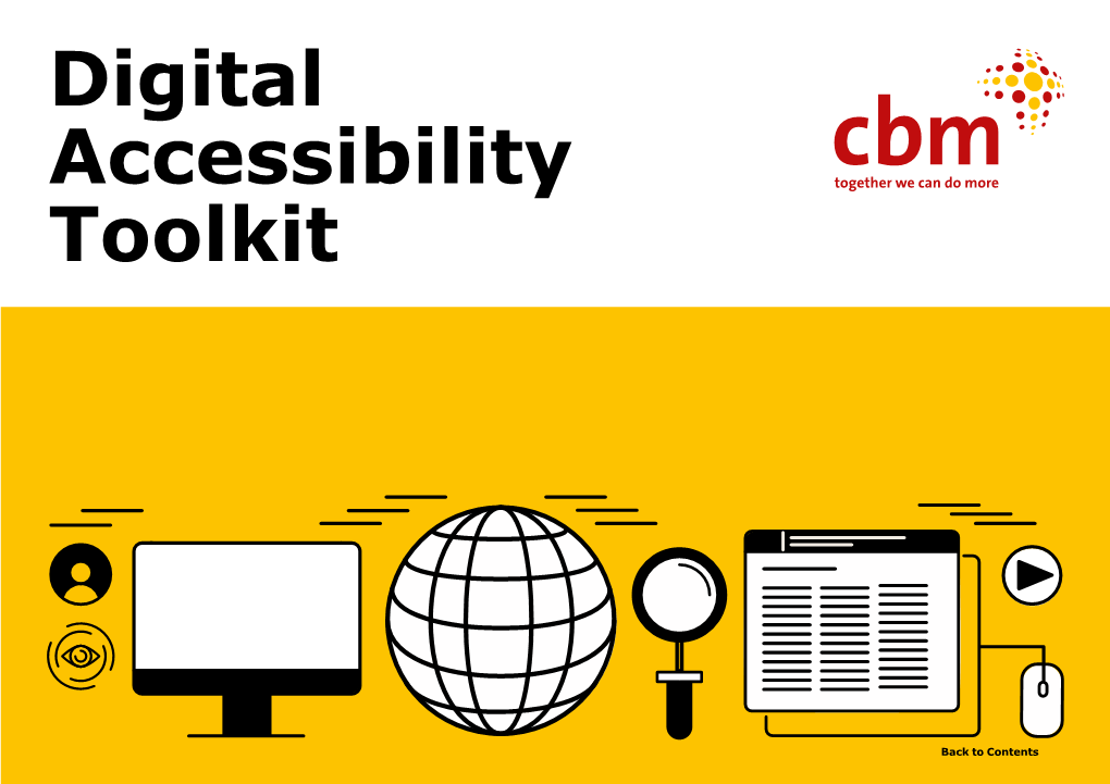 CBM Digital Accessibility Toolkit 2 Contents