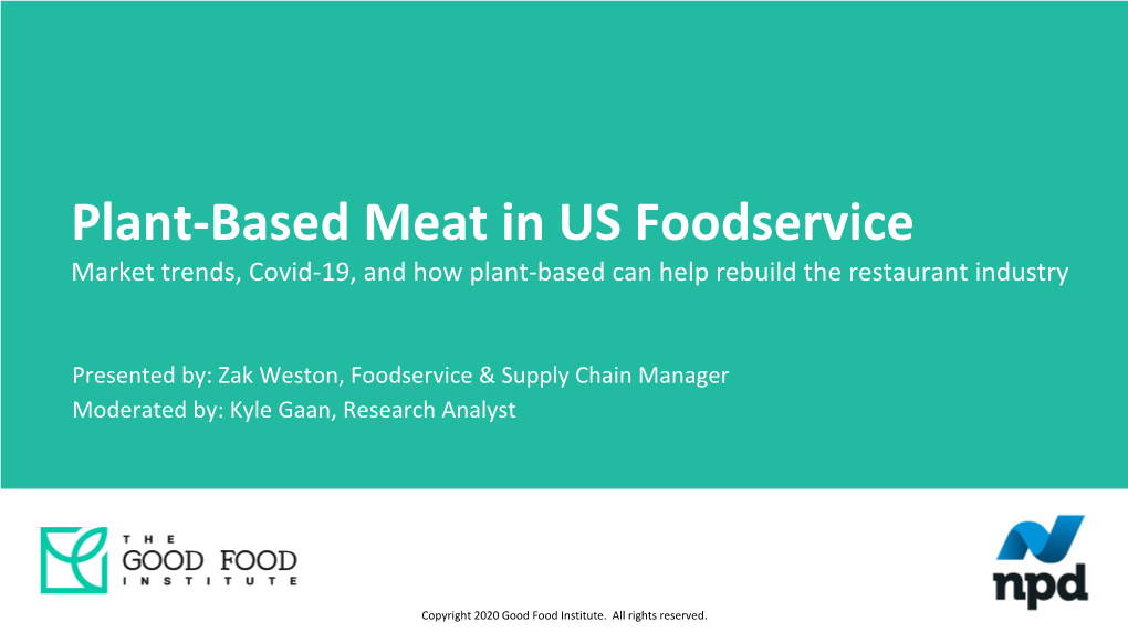 GFI Foodservice NPD Webinar 6.18.2020