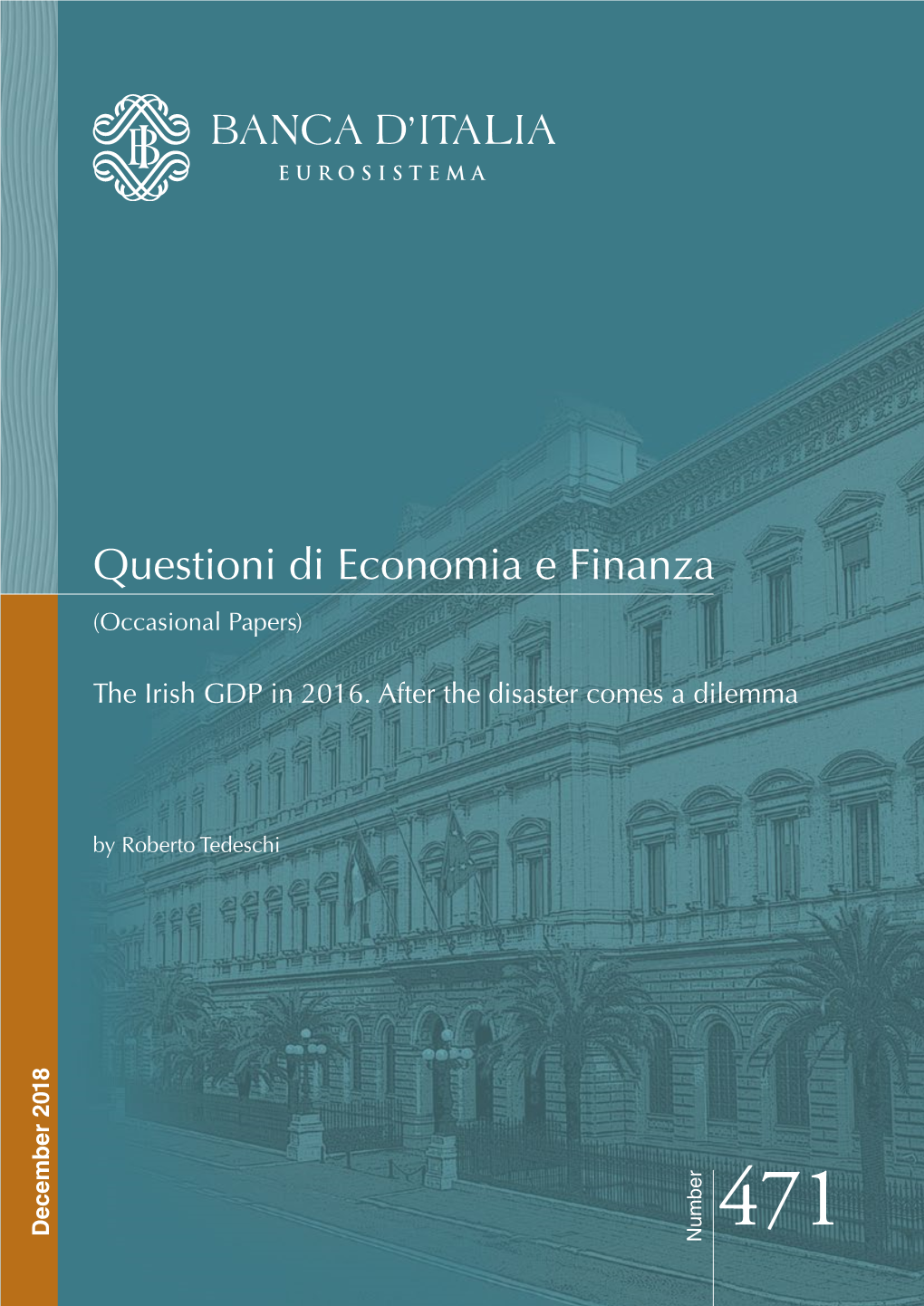 Questioni Di Economia E Finanza (Occasional Papers)