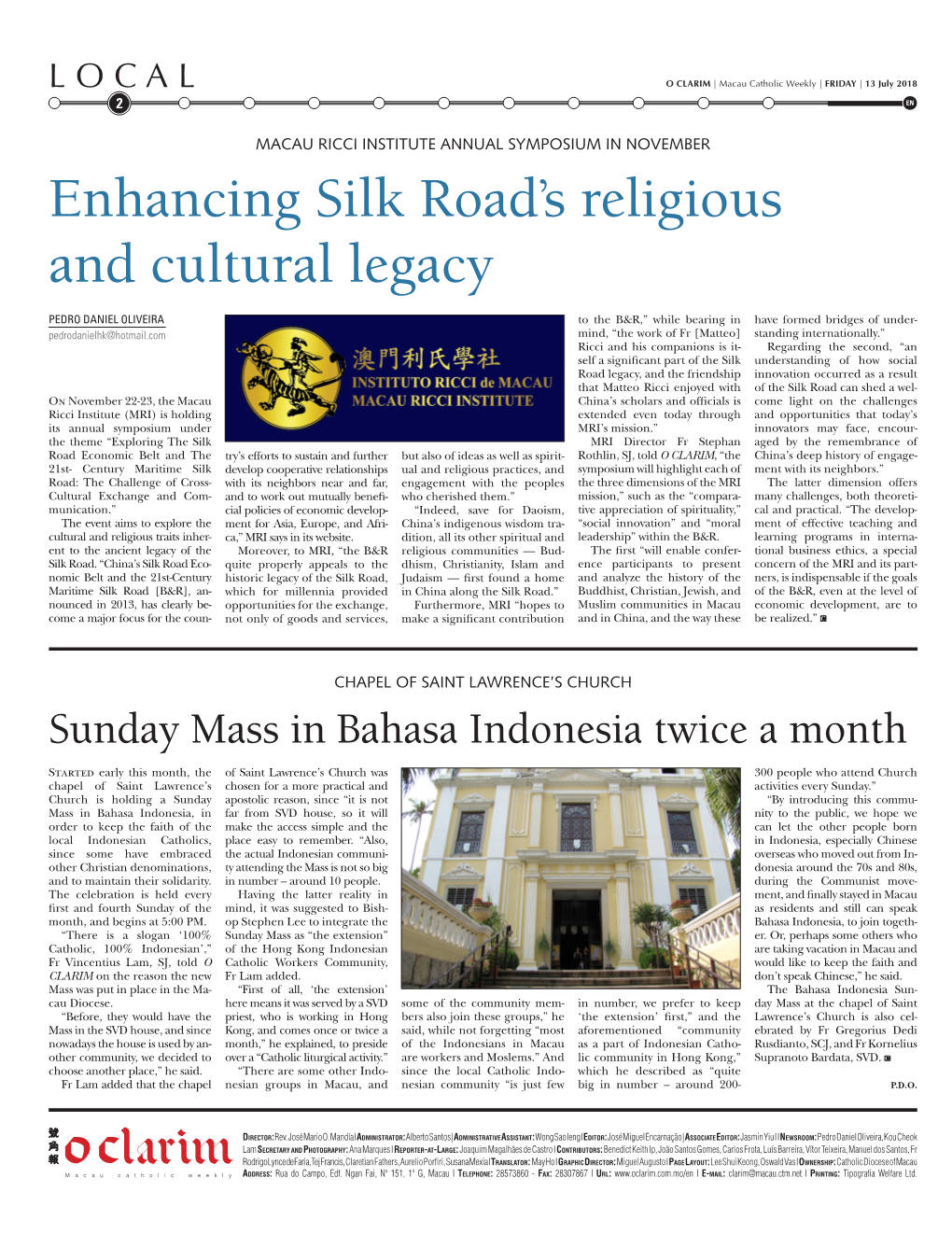 Enhancing Silk Road's Religious and Cultural Legacy