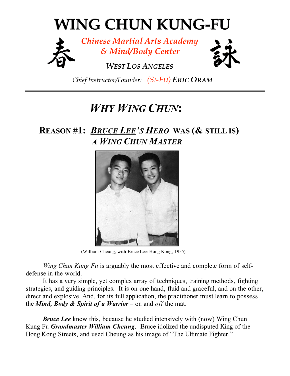 Wing Chun Kung-Fu