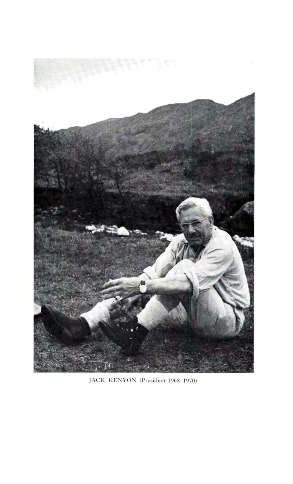 JACK KEXYON (President 1968-1970) the FELL and ROCK JOURNAL