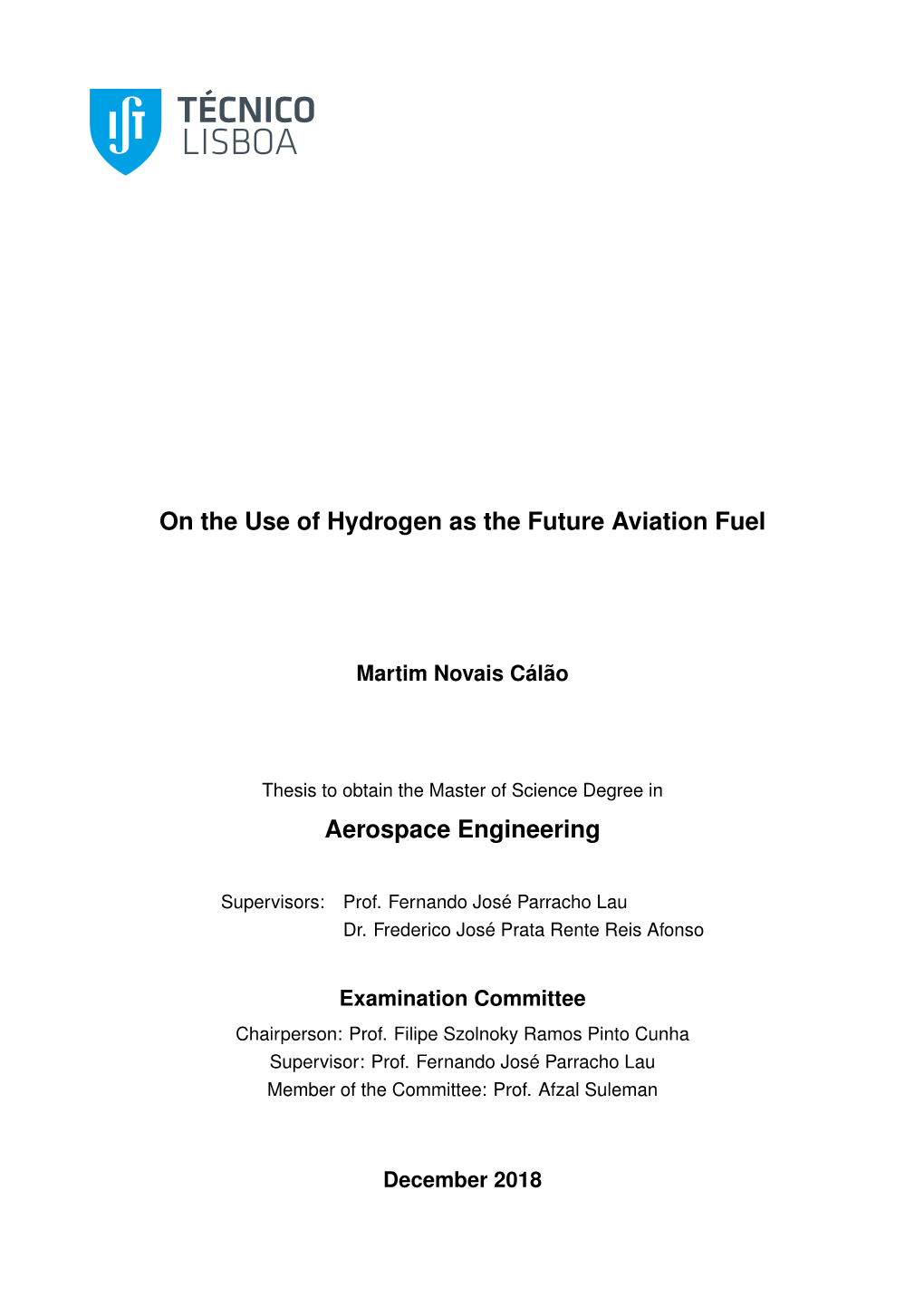 On the Use of Hydrogen As the Future Aviation Fuel Aerospace Engineering