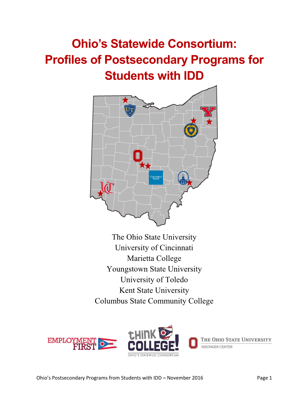 Profiles of Postsecondary Programs for Students with IDD