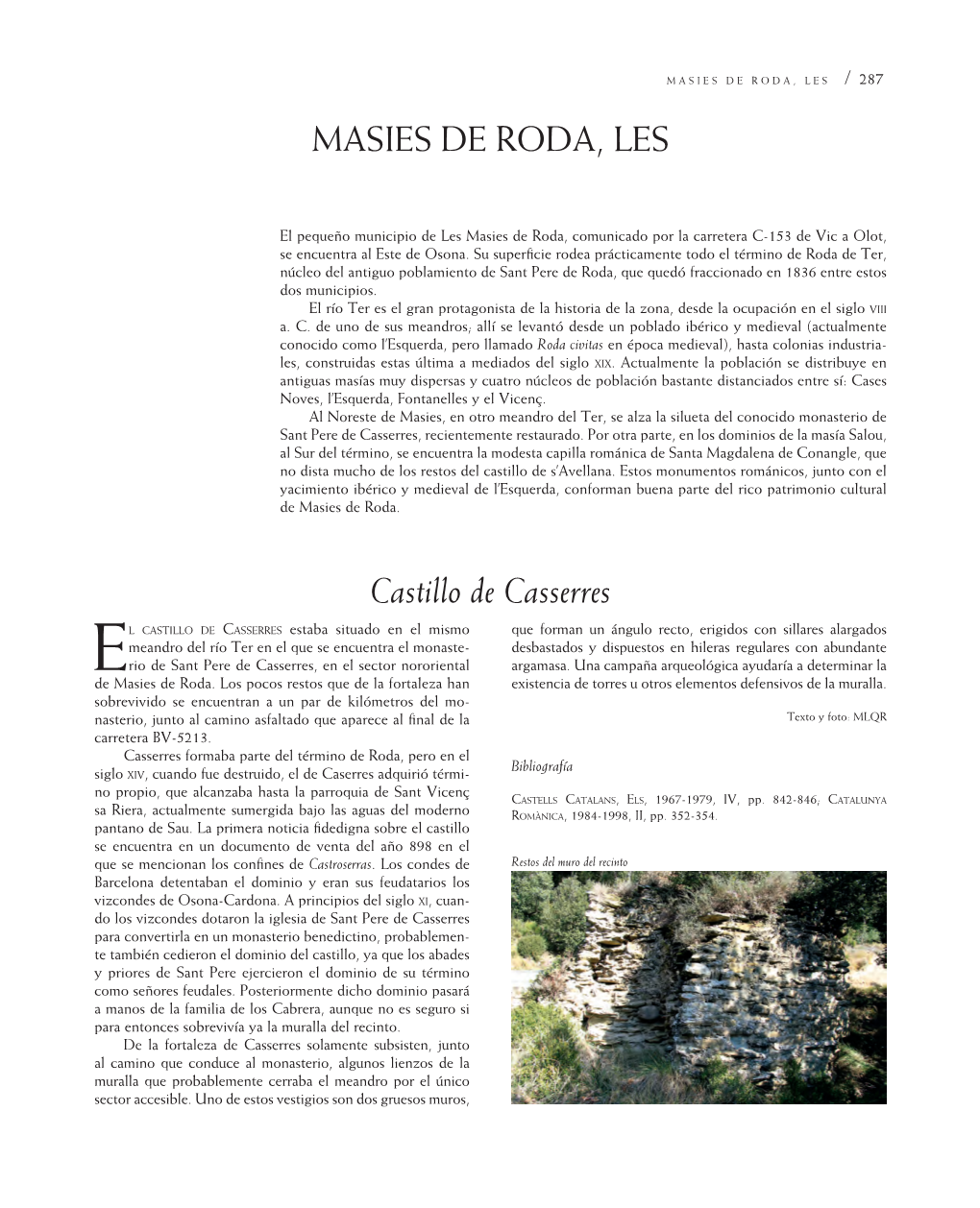 Masies DE Roda, Les Castillo De Casserres