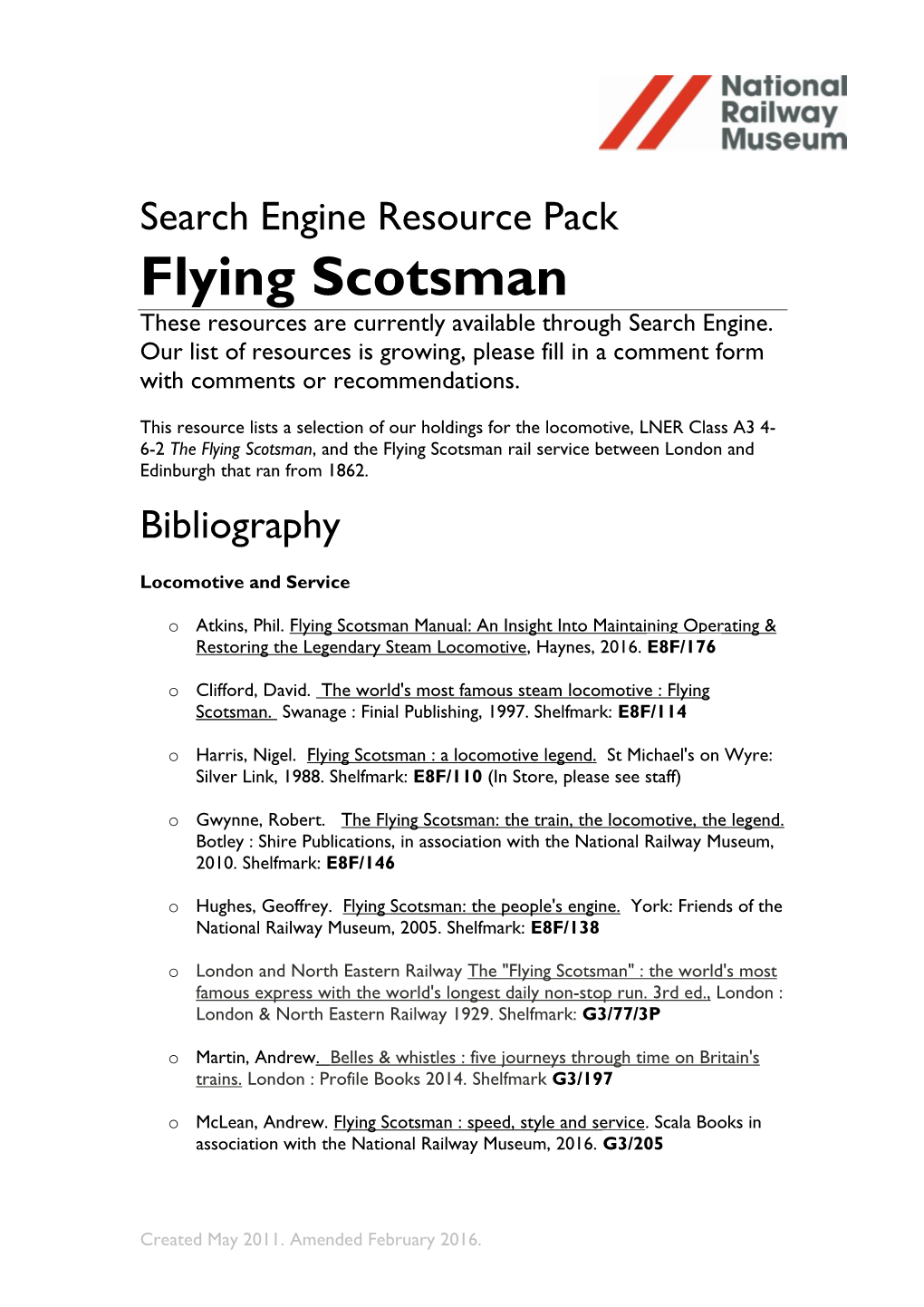 Flying Scotsman These Resources Are Currently Available Through Search Engine
