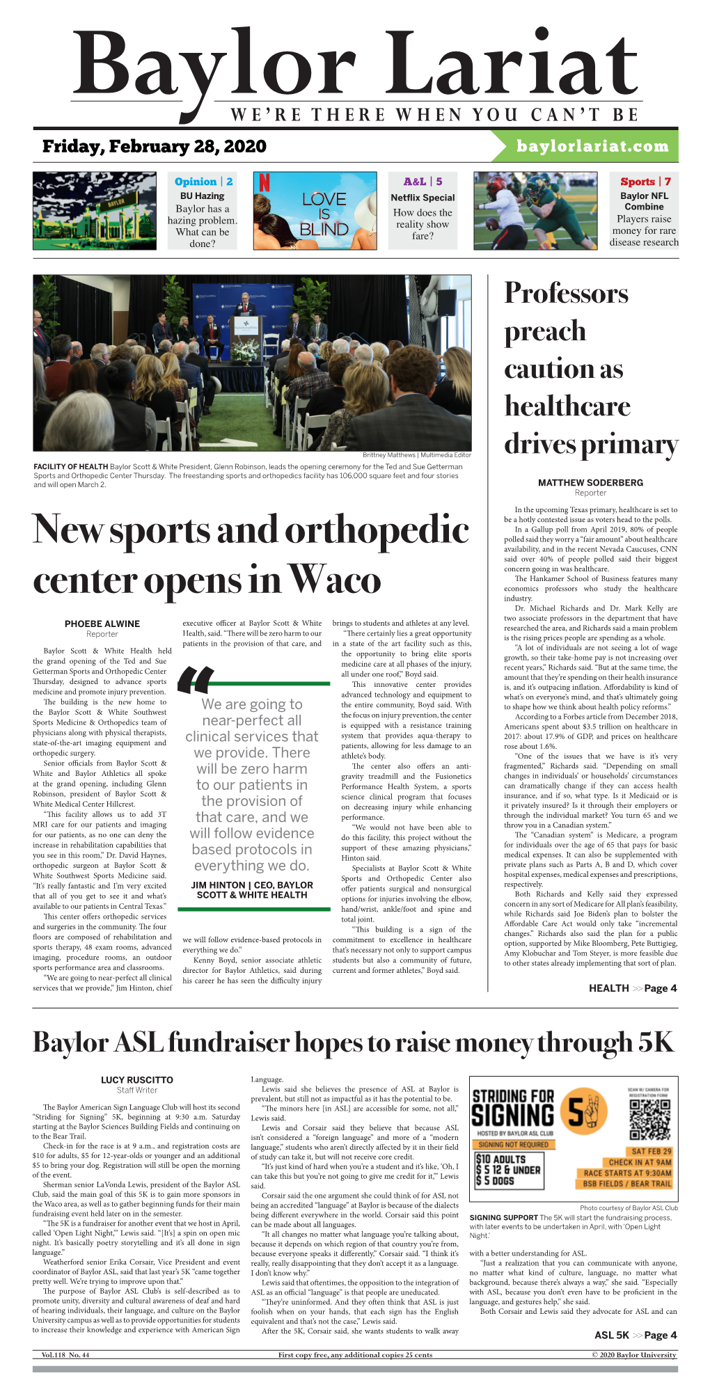 New Sports and Orthopedic Center Opens in Waco