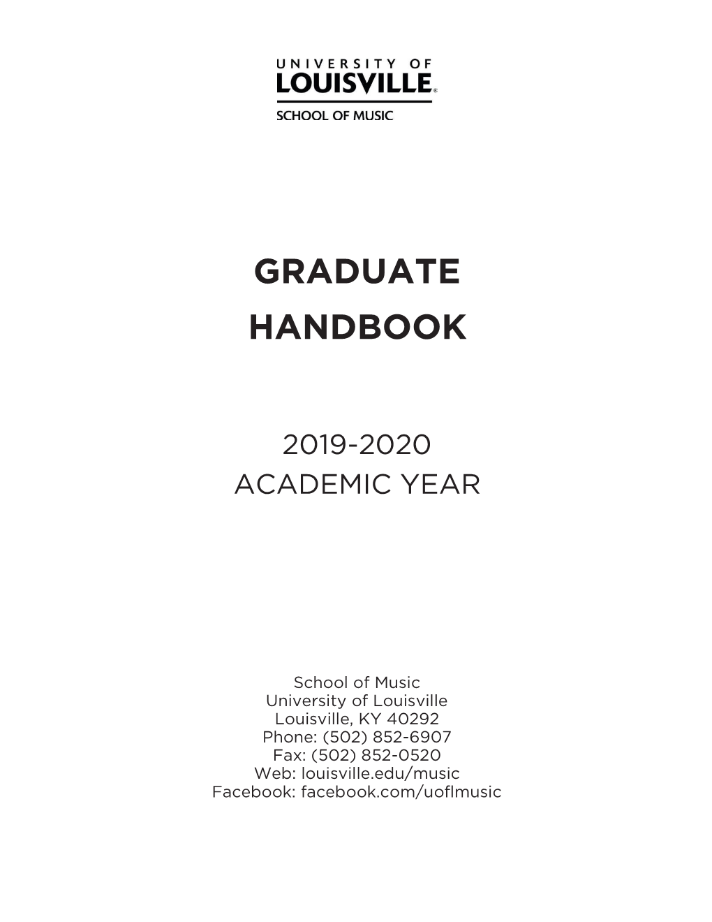 Graduate Handbook