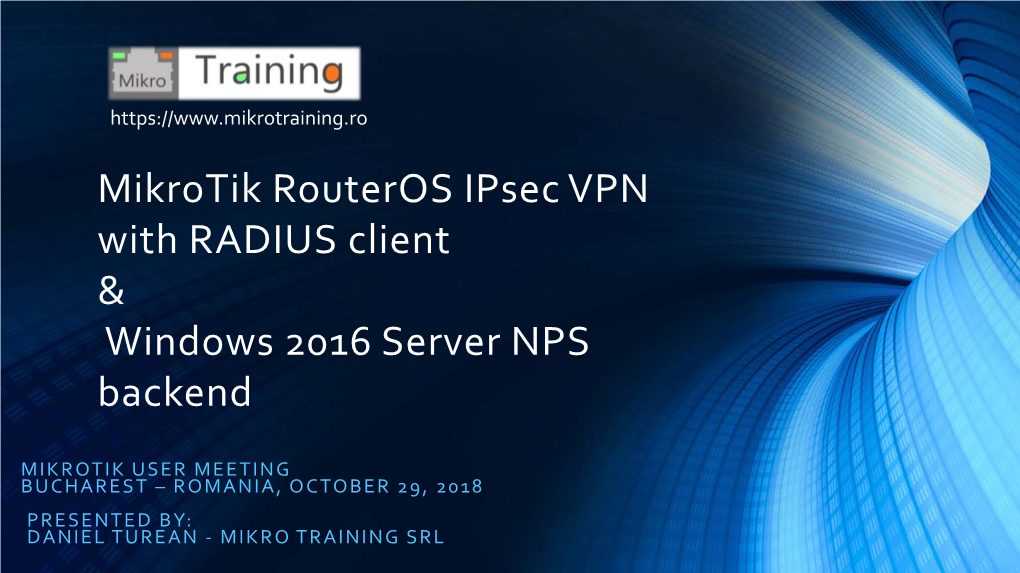 Mikrotik Routeros IPSEC Xauth with Credentials from Active Directory