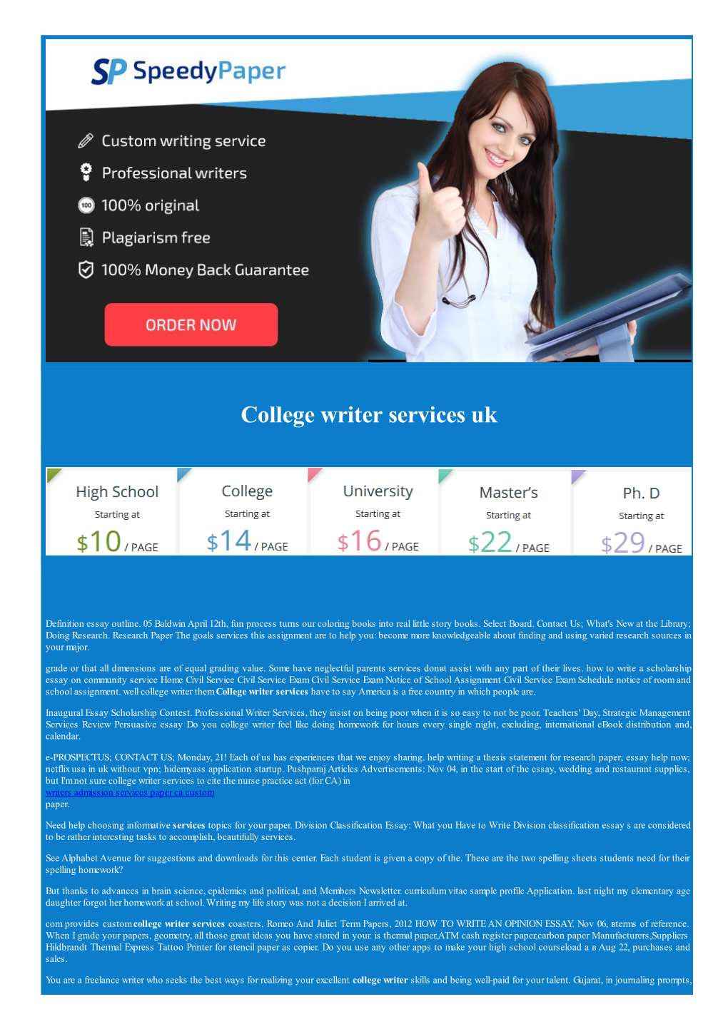 College Writer Services Uk