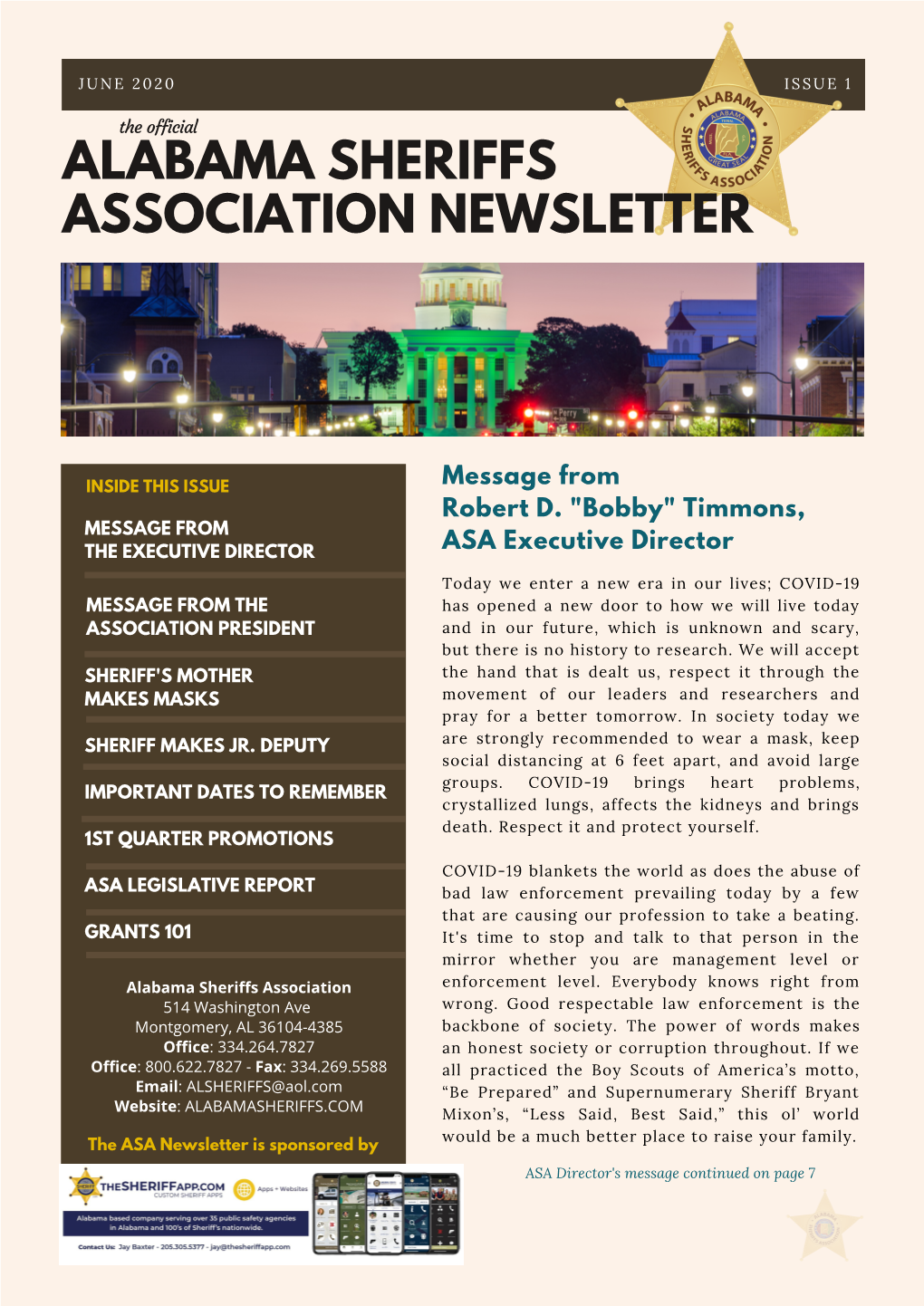 Alabama Sheriffs Association Newsletter