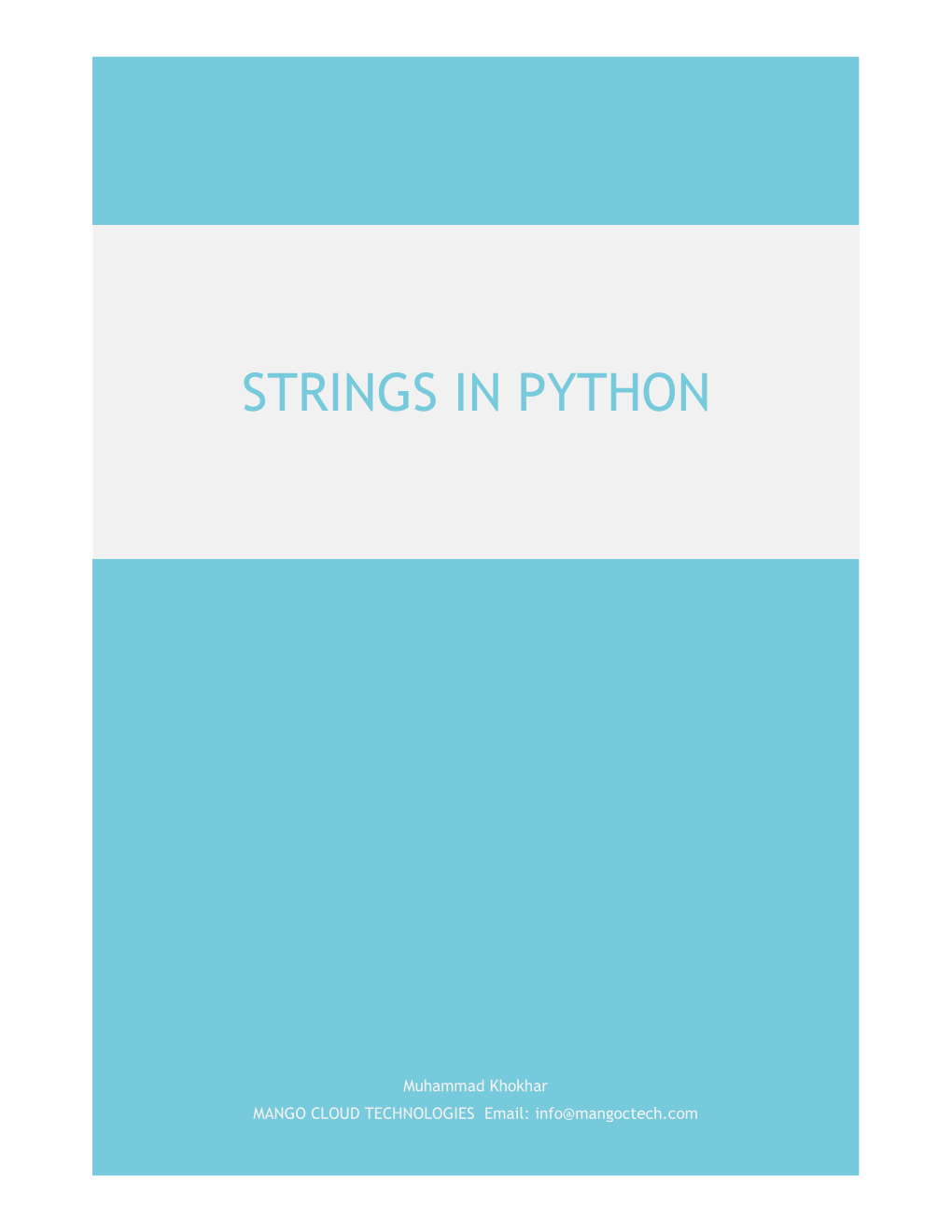 Strings in Python