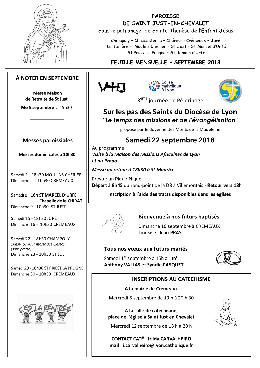 2018-09 FEUILLE MENSUELLE St Just