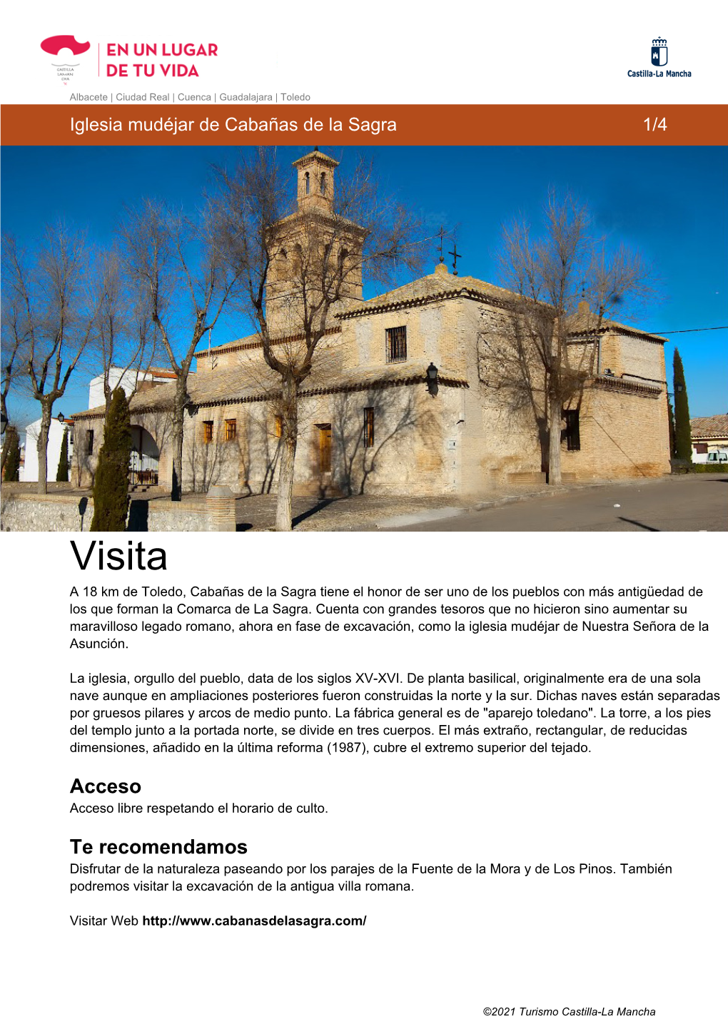 Descargar Guía De Viaje Iglesia Mudéjar De Cabañas De La Sagra