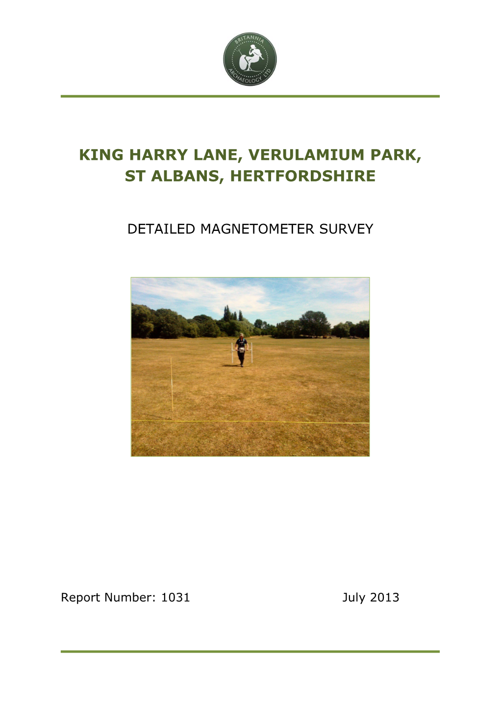 King Harry Lane, Verulamium Park, St Albans, Hertfordshire