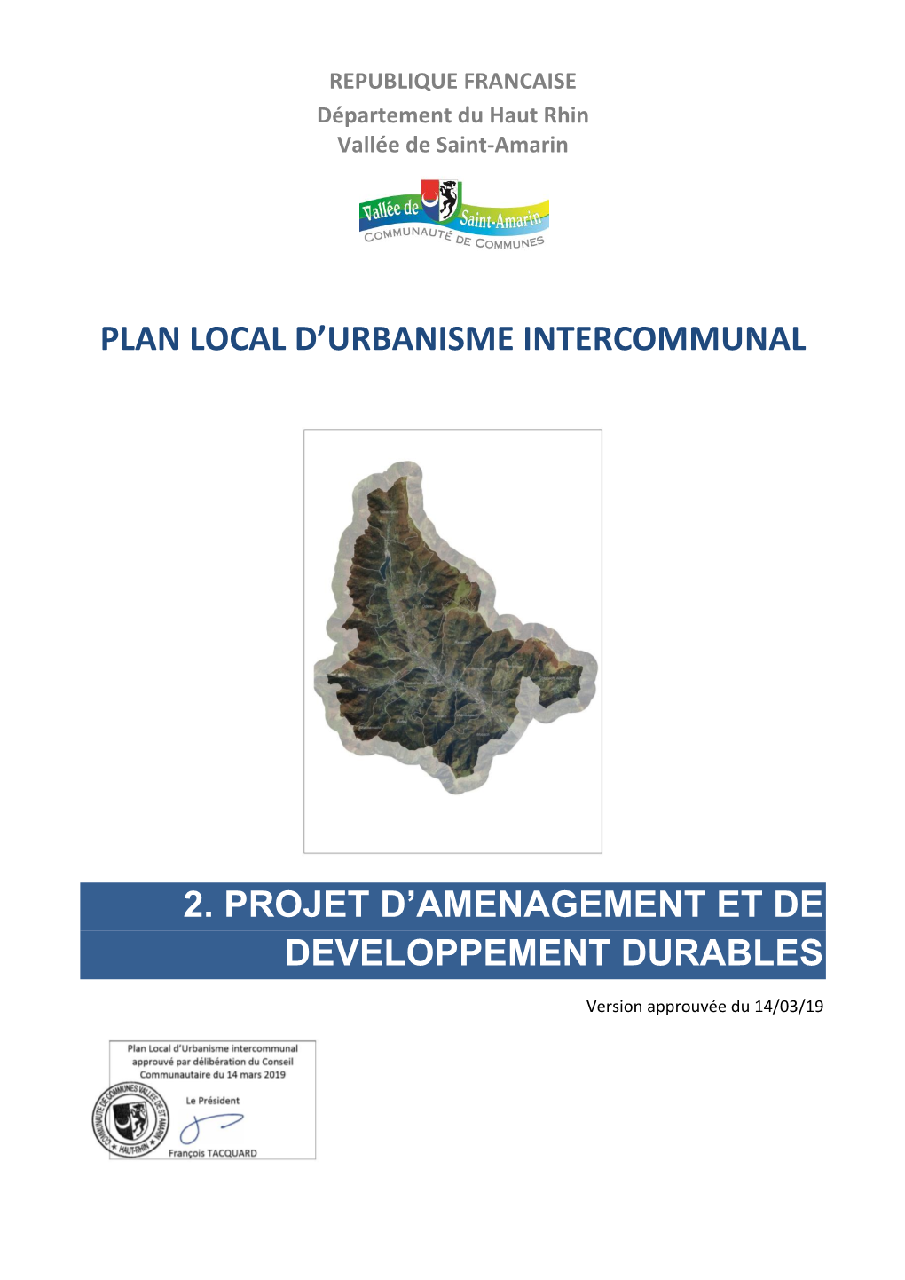 Plan Local D'urbanisme Intercommunal