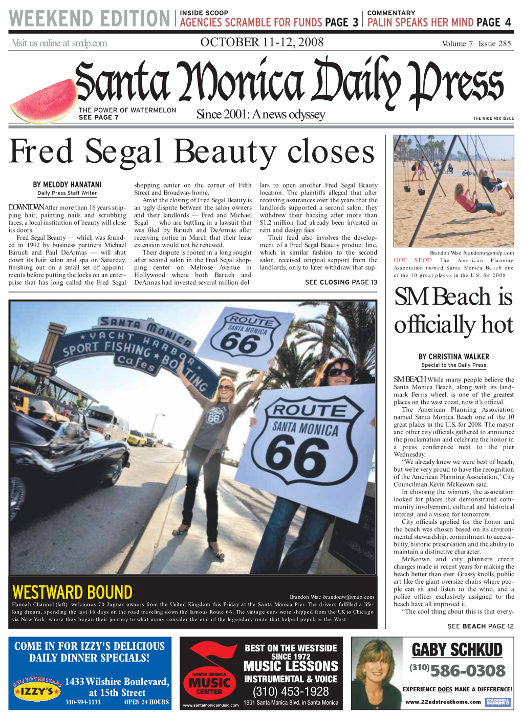 Fred Segal Beauty Closes