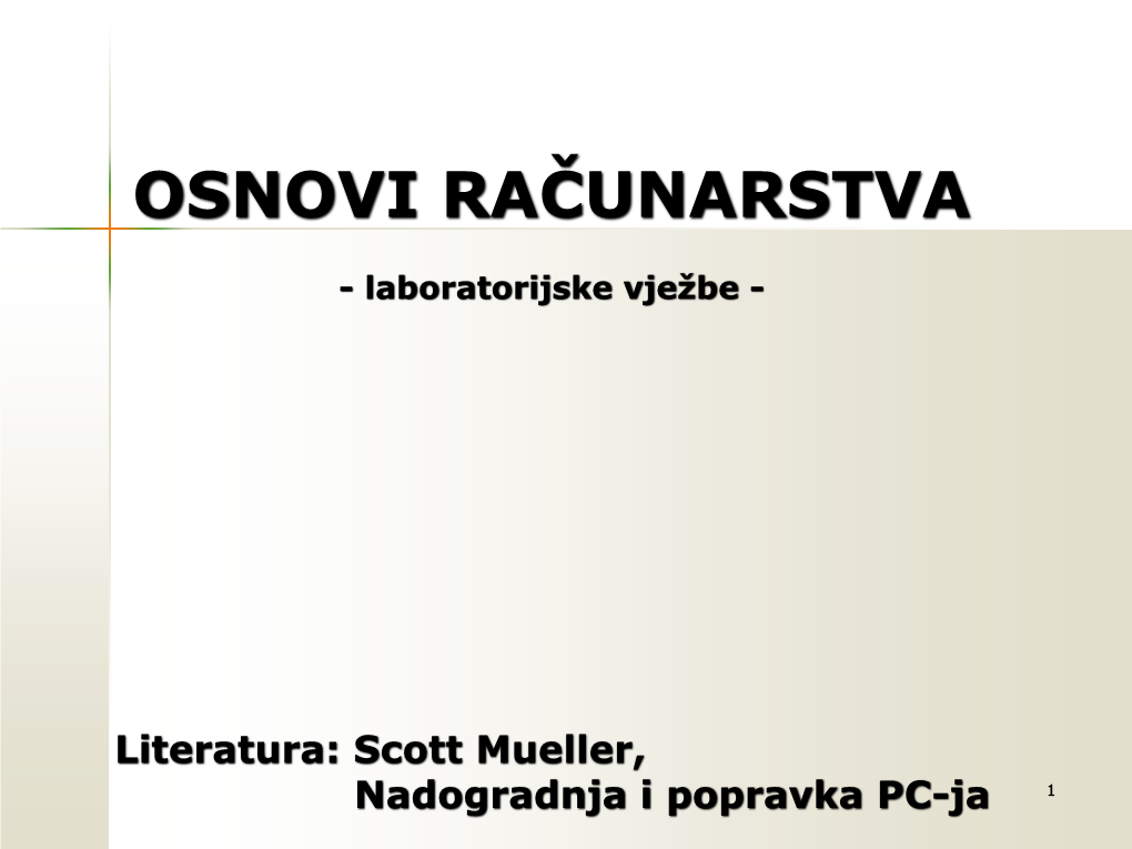 Osnovi Računarstva