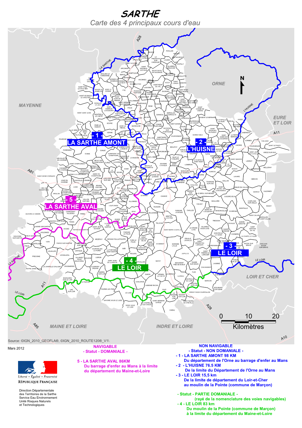 Carte Des Cours D'eau