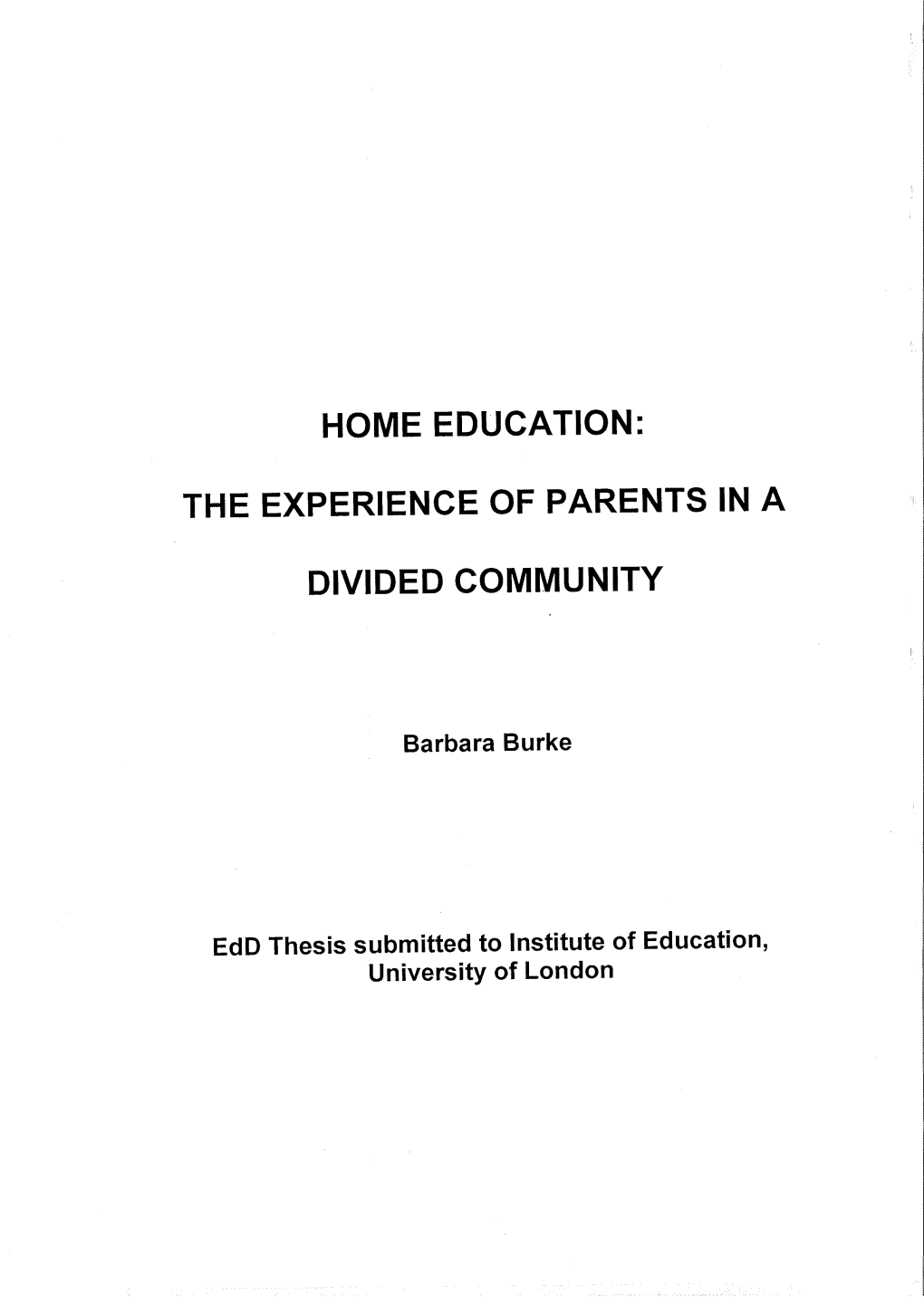 Home Education