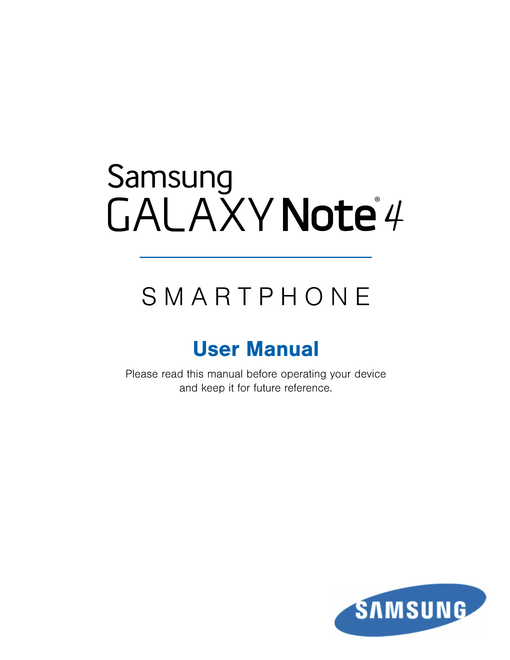 Samsung GALAXY NOTE 4 User Manual