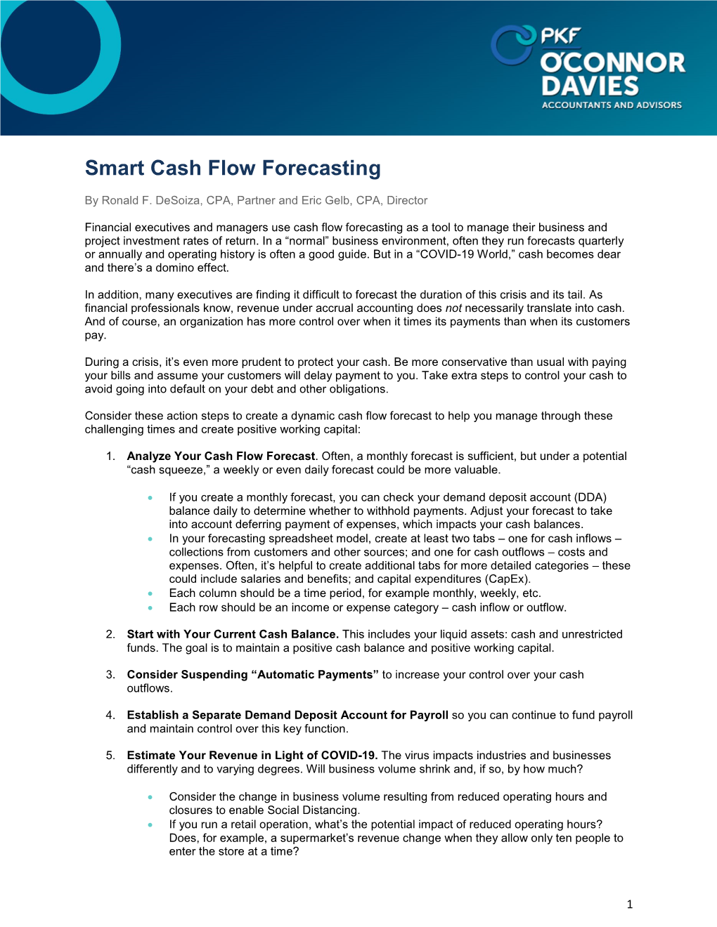 Smart Cash Flow Forecasting