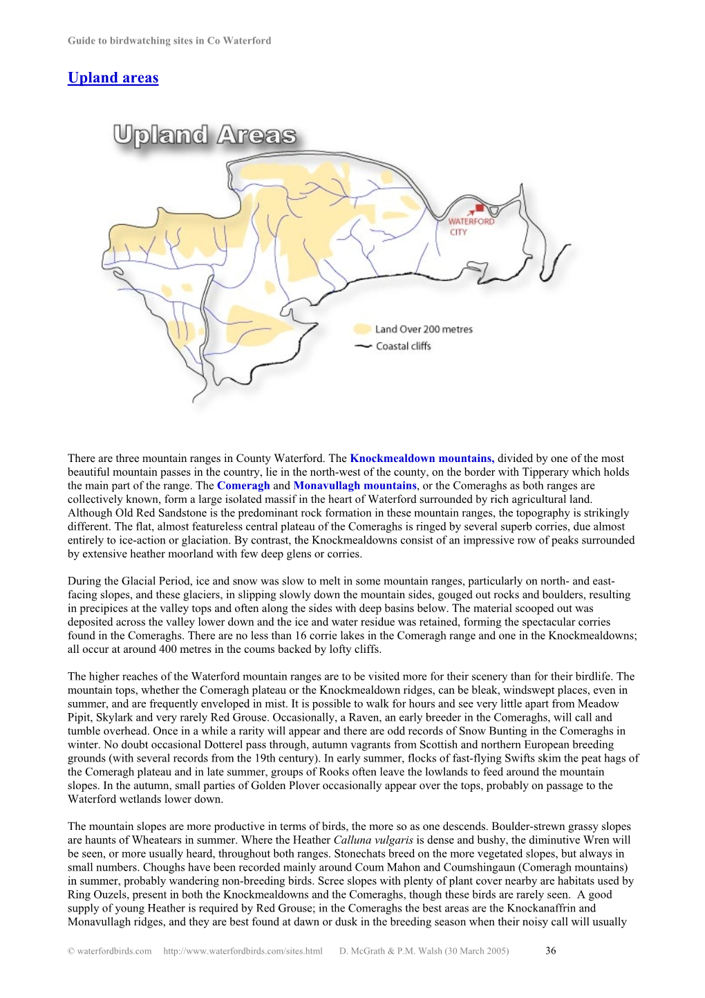 Upland Areas