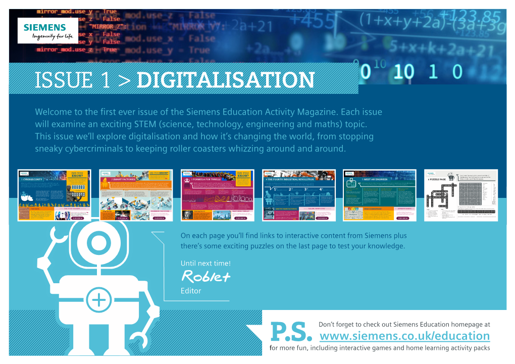 ISSUE 1 > DIGITALISATION