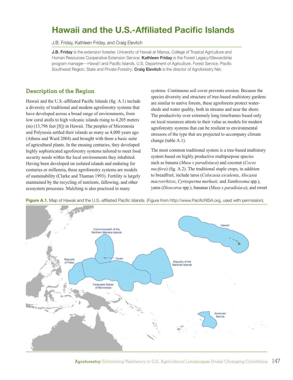 Hawaii and the US-Affiliated Pacific Islands. In