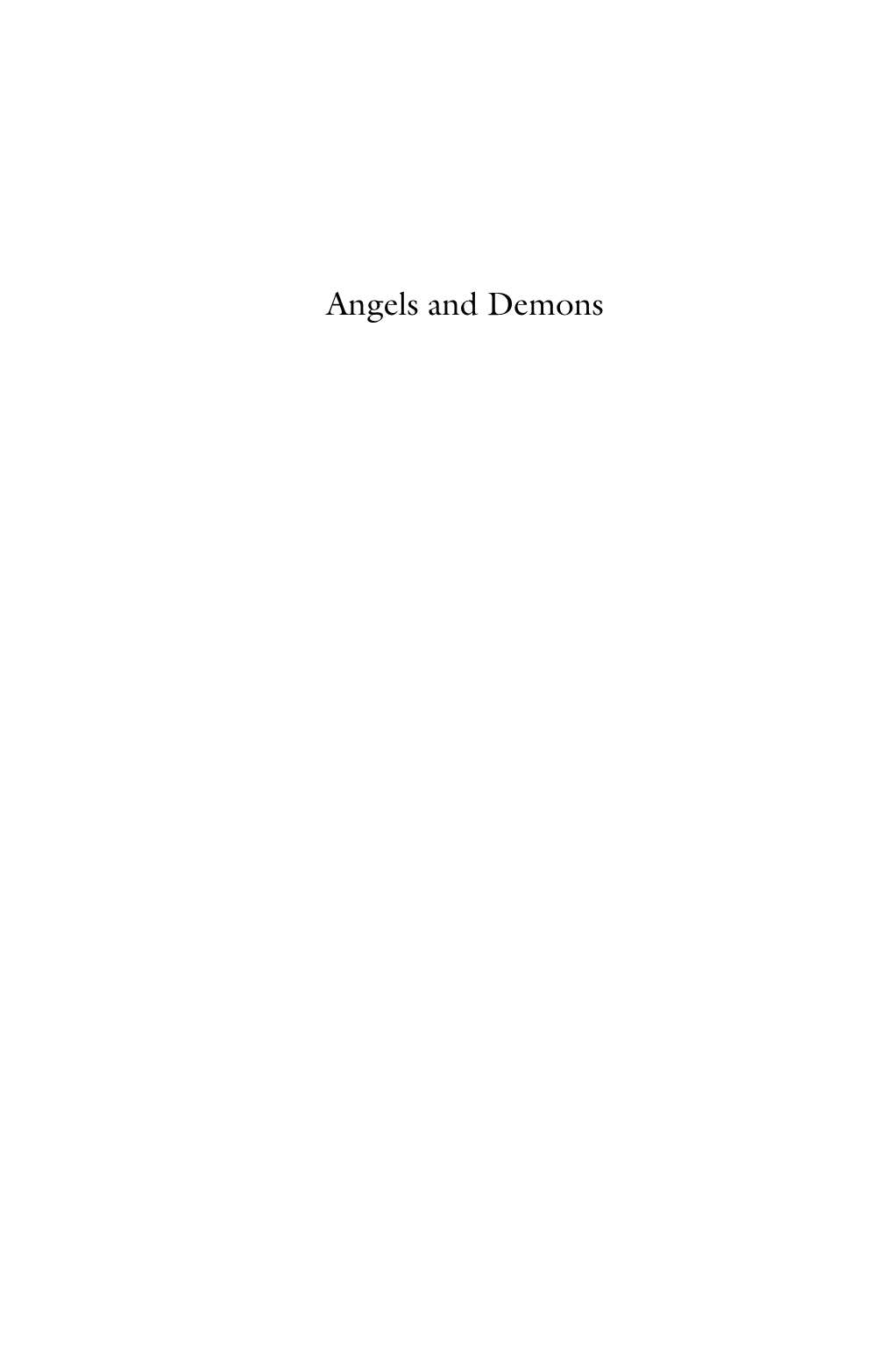 Angels and Demons